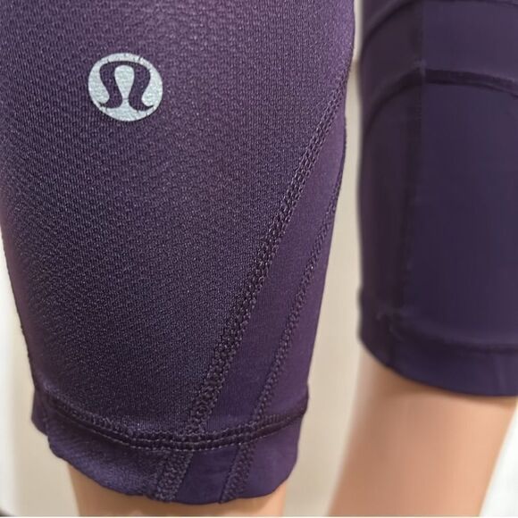 Lululemon Run: Inspire Crop II in Deep Zinfandel/Micro Macro Stripe - Picture 13 of 14